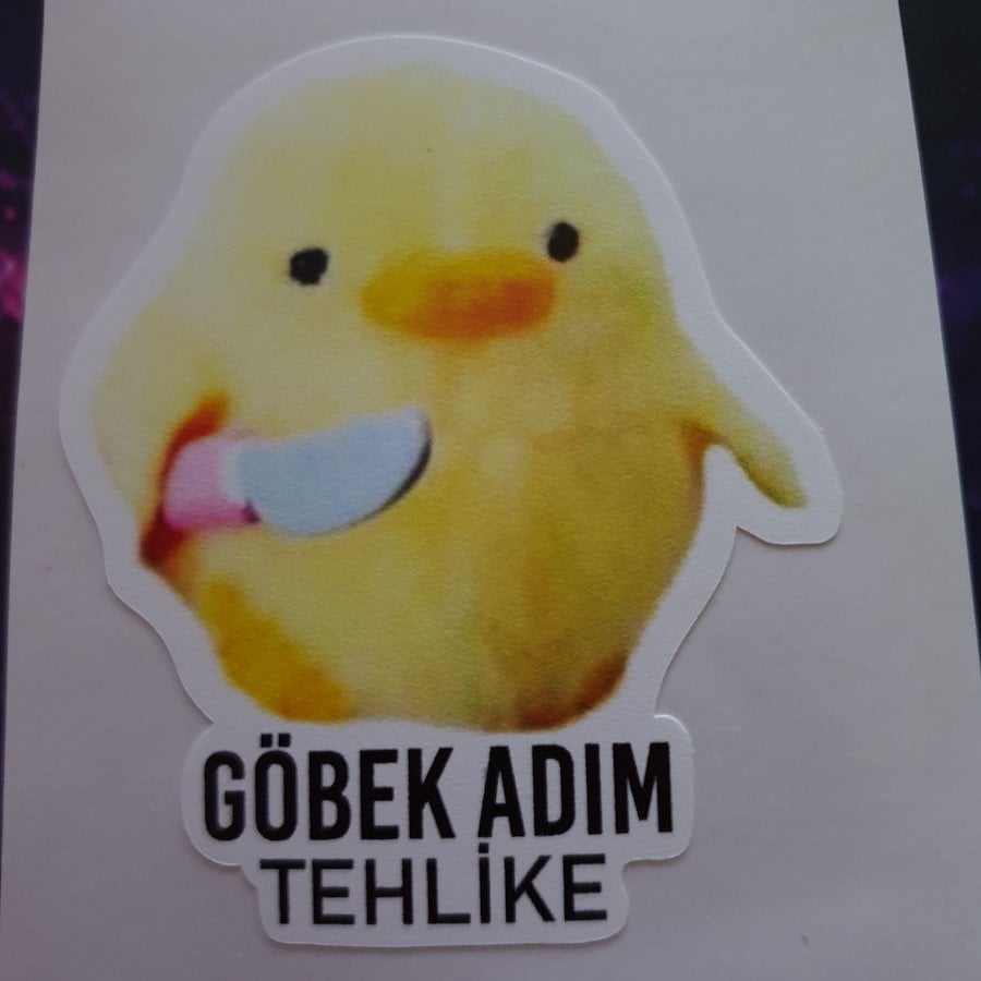 Göbek Adım Tehlike Sticker